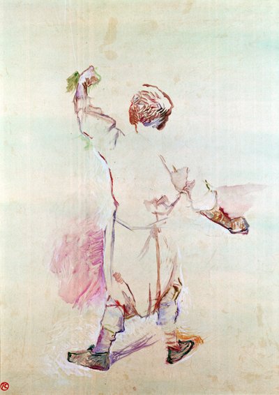 The Back of a Man in a Long Shirt by Henri de Toulouse Lautrec